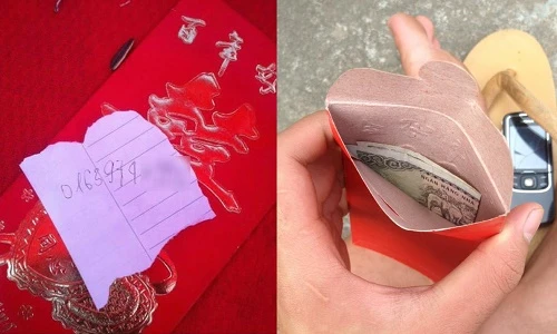 Nổi điên với những bao lì xì bê tráp toàn tiền lẻ, giấy rách
