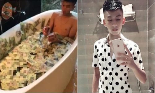Chân dung “thiếu gia” Việt tắm tiền trong bồn gây tranh cãi