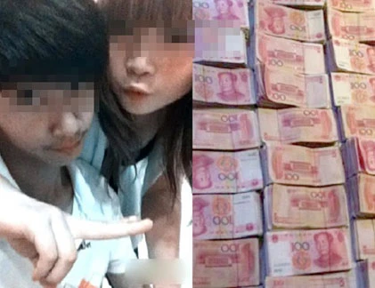 Thú chơi khoe, đốt tiền phản cảm của teen Trung Quốc