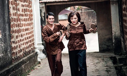 Trai xinh gái đẹp về Đường Lâm chụp ảnh cưới dân dã