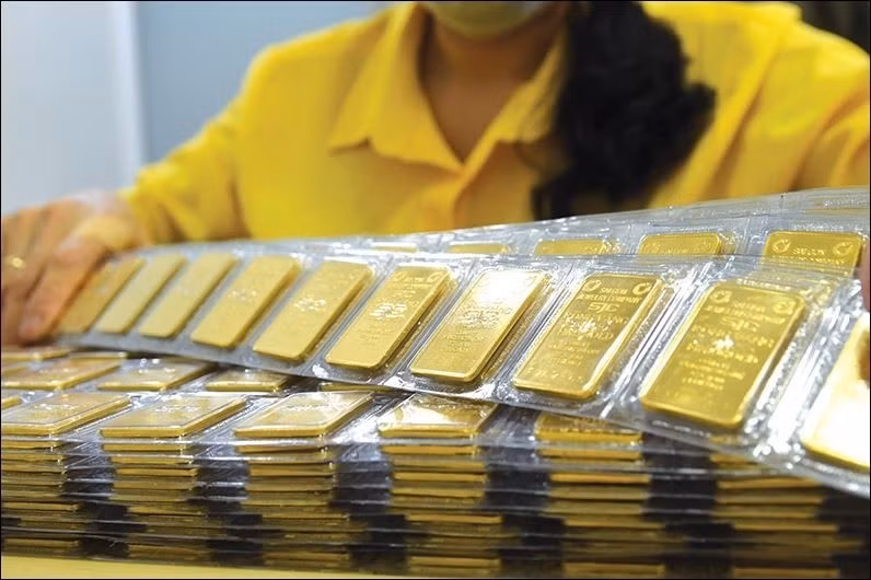 Giá vàng sụt giảm mạnh ở cả hai chiều ngày 24/3. Ảnh minh họa