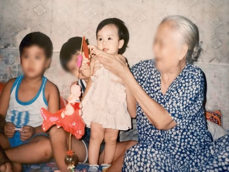 Bảo Ngọc là cô nhóc đáng yêu, bụ bẫm ngày nhỏ. Ảnh: FB Gia Bảo.