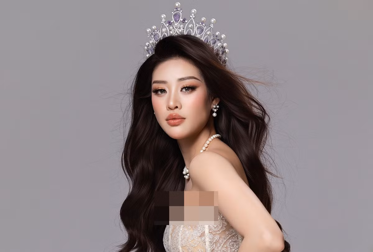 Khánh Vân cảm ơn ban tổ chức Hoa hậu Hoàn vũ Việt Nam, khán giả đã luôn yêu thương và đồng hành cùng cô. Ảnh: Nguyễn Long.