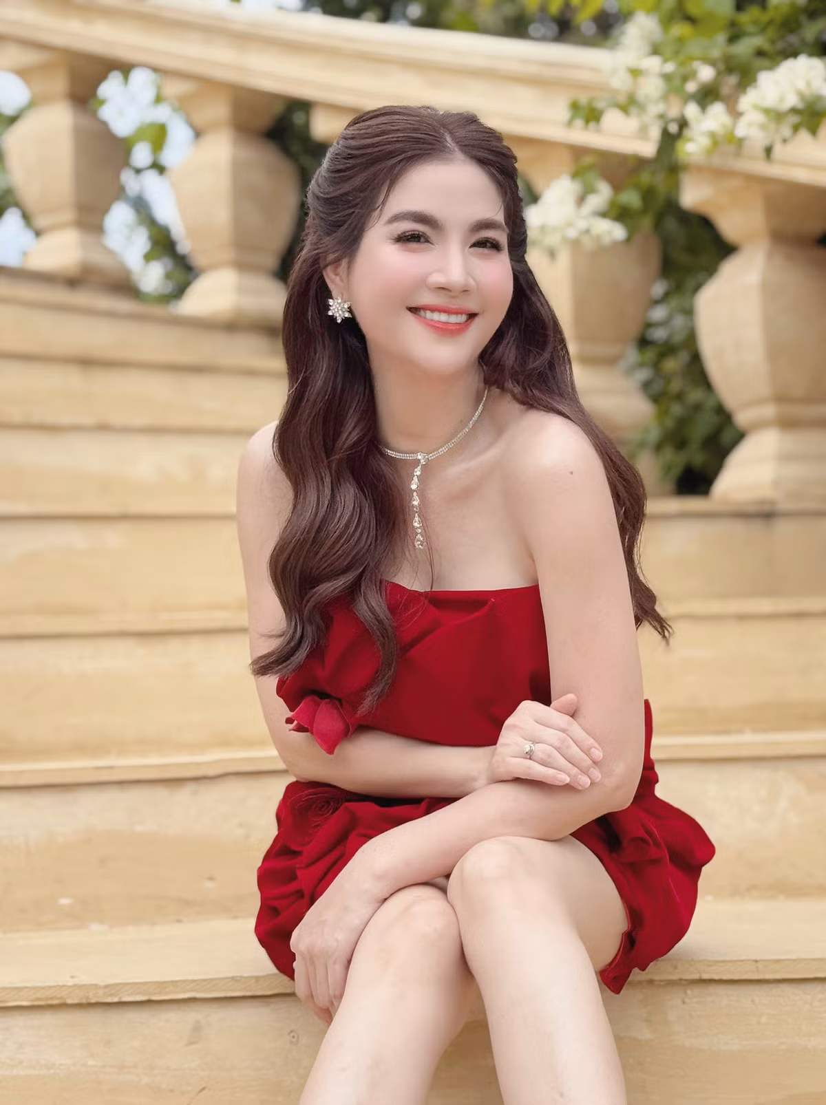Kha Ly sinh con gái đầu lòng cách đây 1 năm. Cô bạn thân của Vân Trang hiện tại sở hữu nhan sắc mặn nà hơn thời còn son rỗi. Ảnh: FB Kha Ly.