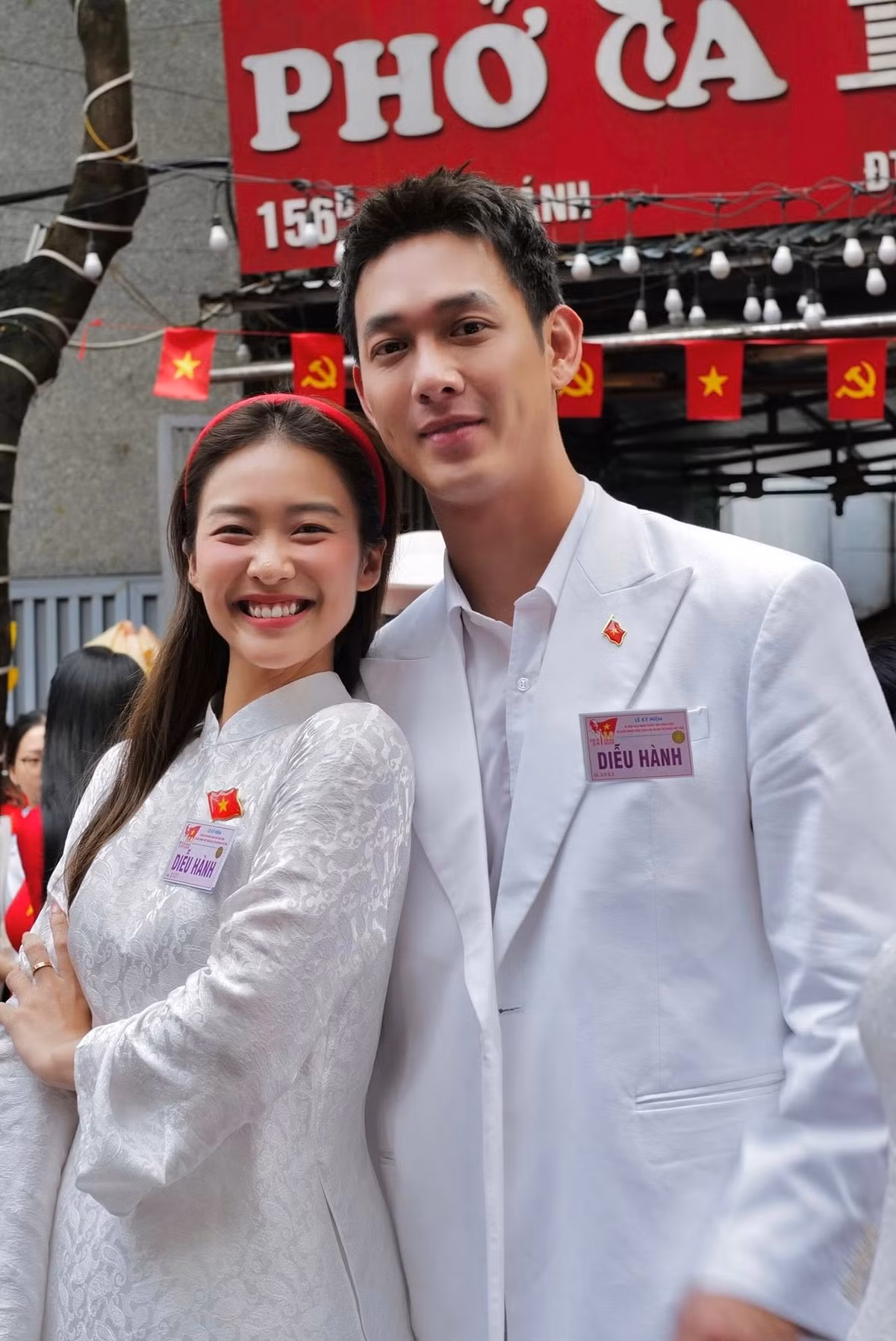 Sau khi đóng chung phim Hậu duệ mặt trời bản Việt năm 2018, Khả Ngân và Song Luân giữ mối quan hệ thân thiết. Ảnh: Instagram Khả Ngân.