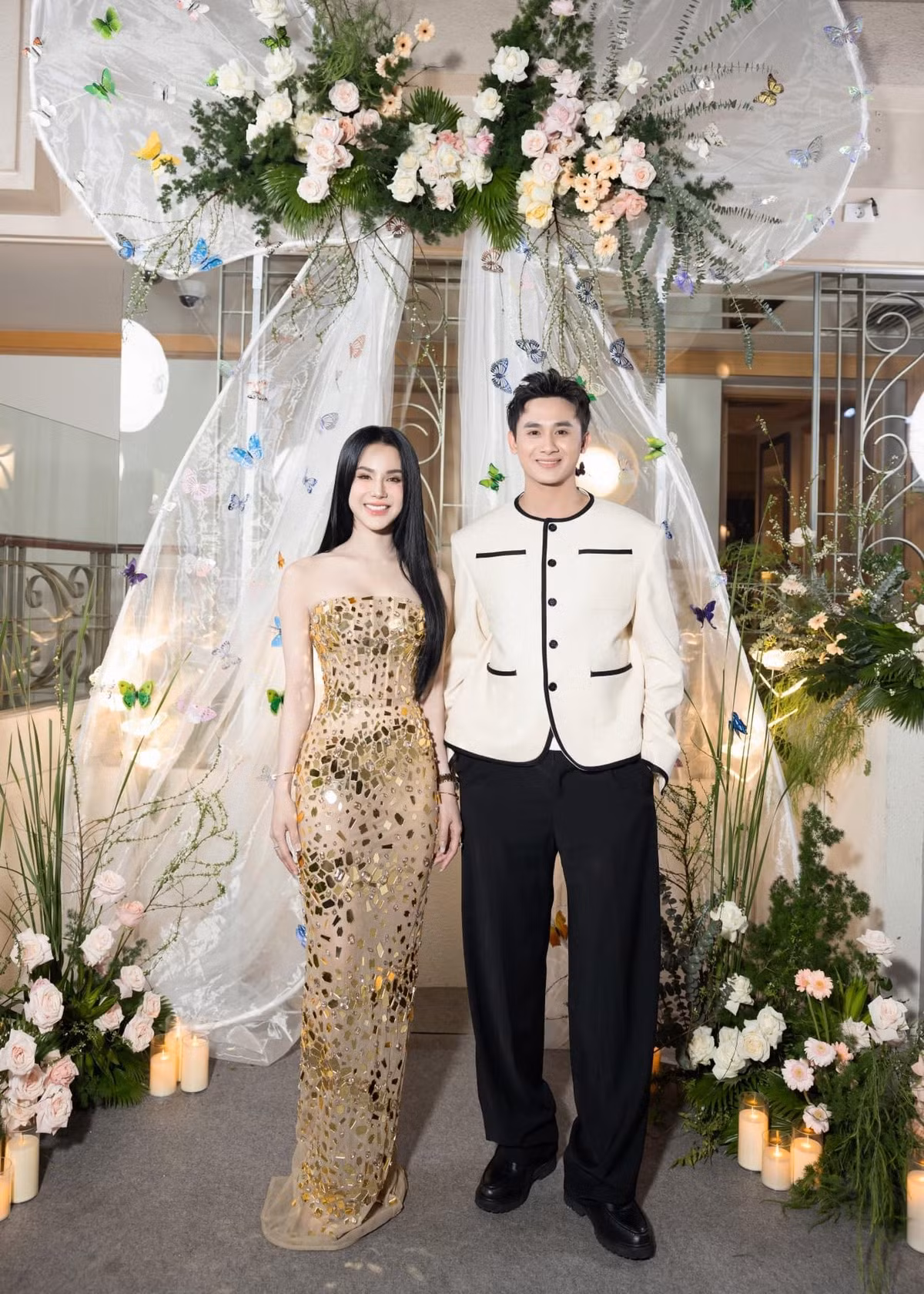 Phạm Kiên và Diệp Lâm Anh có nhiều lần chụp chung. Ảnh: FB Phạm Kiên.