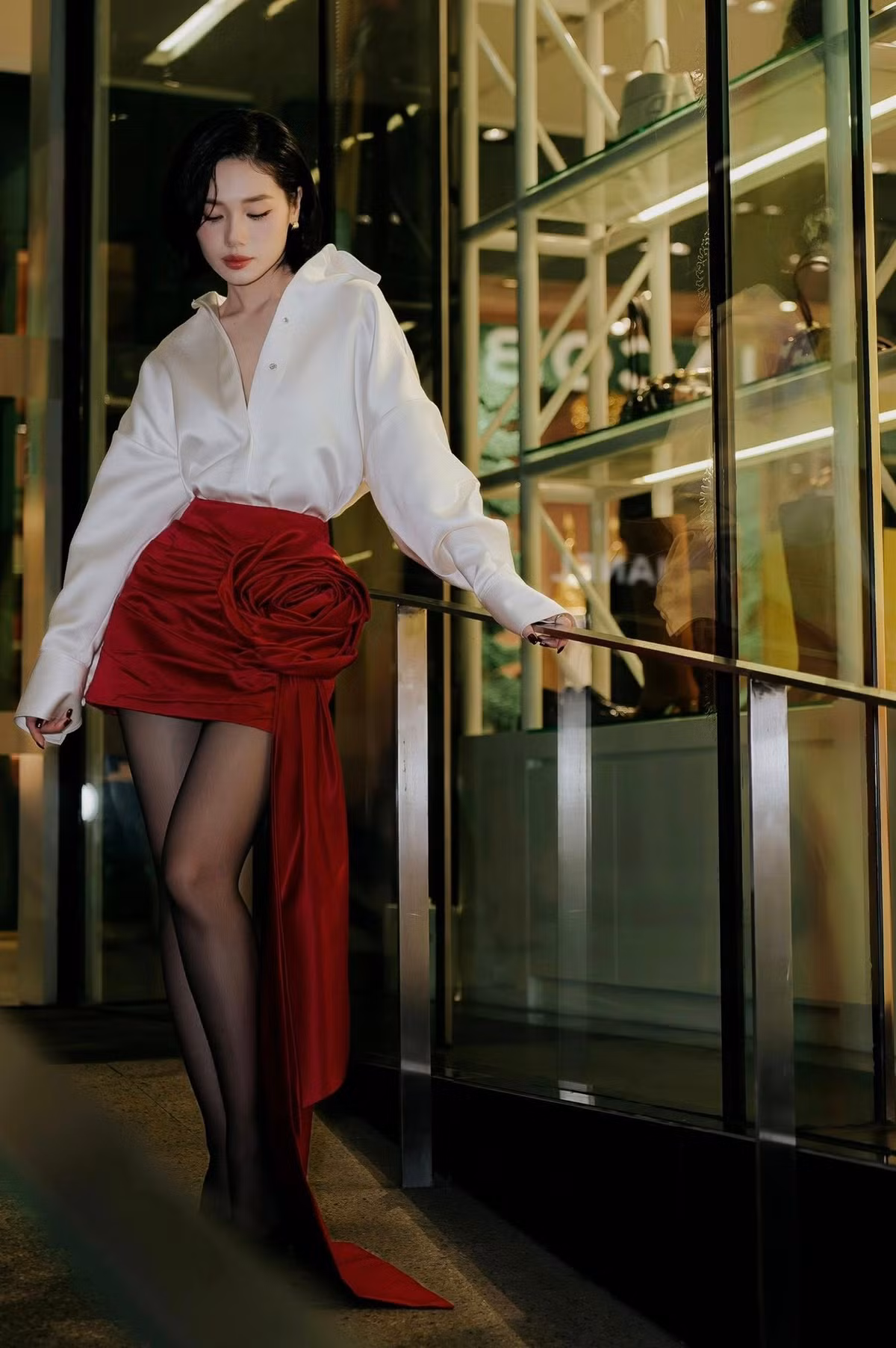 Em gái màn ảnh của Thu Trang từng phủ nhận nghi vấn phẫu thuật thẩm mỹ mũi. Ảnh: FB Trâm Anh.