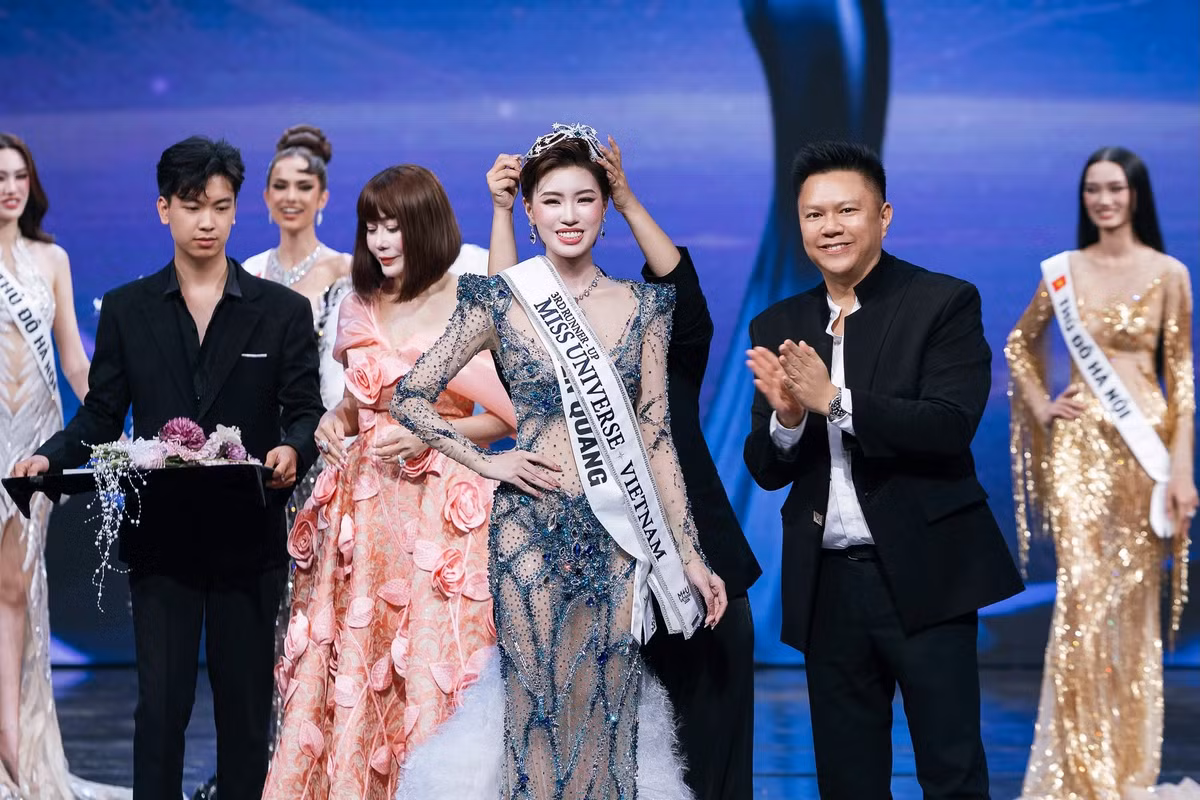 Rapper Pháo giành danh hiệu Á hậu 3 Miss Universe Vietnam 2026. Cô đồng thời nhận giải Người đẹp được yêu thích nhất và Người đẹp trang phục dạ hội. Ảnh: Miss Universe Vietnam.