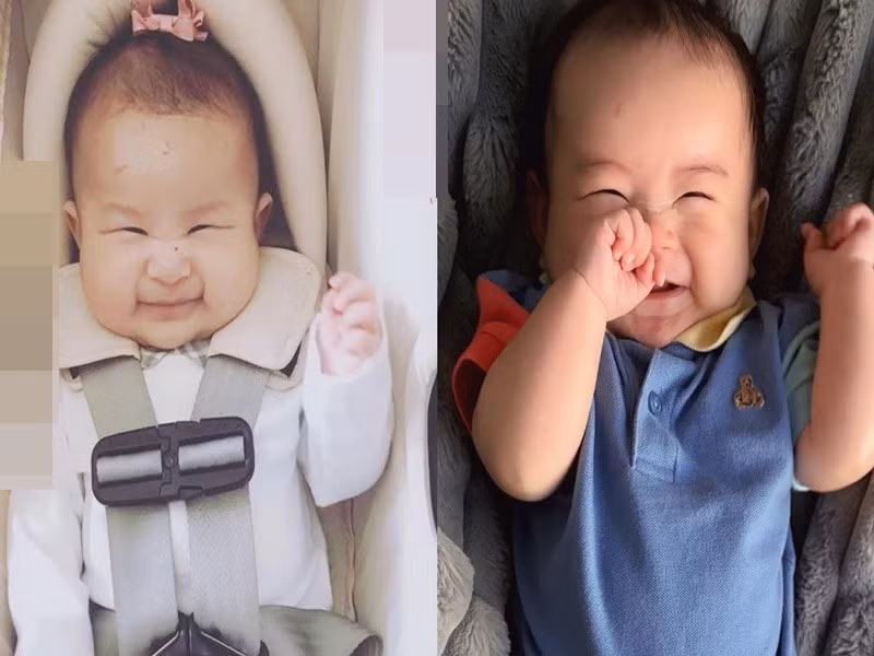 Yến Phương khoe ảnh Liam giống Phoebe ngày nhỏ. Ảnh: FB Yến Phương.