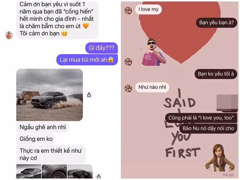 Những tin nhắn hài hước giữa vợ chồng Bảo Thanh khiến người hâm mộ cười nghiêng ngả. Ảnh: FB Đức Thắng.
