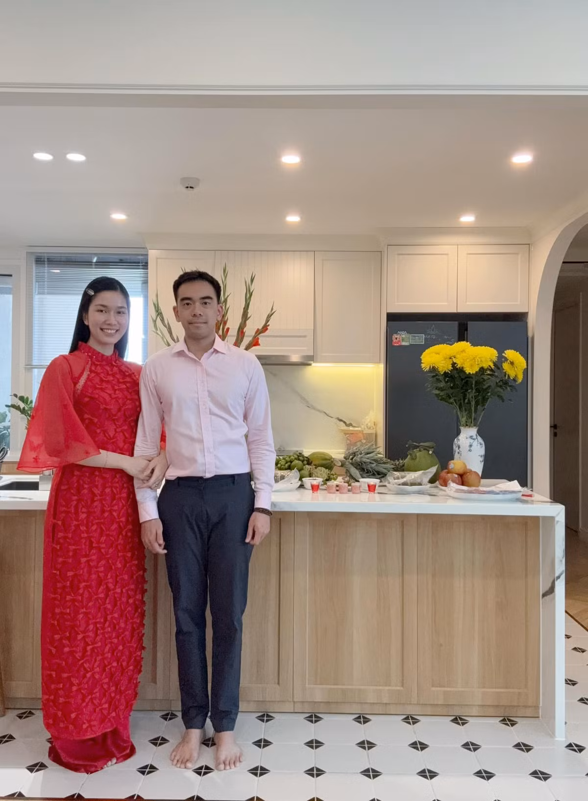 Phương Anh kết hôn với doanh nhân Đắc Đức vào tháng 9/2023. Trong cuộc phỏng vấn với Vietnamnet, Phương Anh cho biết, chồng là người khó tính hơn mình trong chuyện tình cảm. Ảnh: FB Phương Anh.