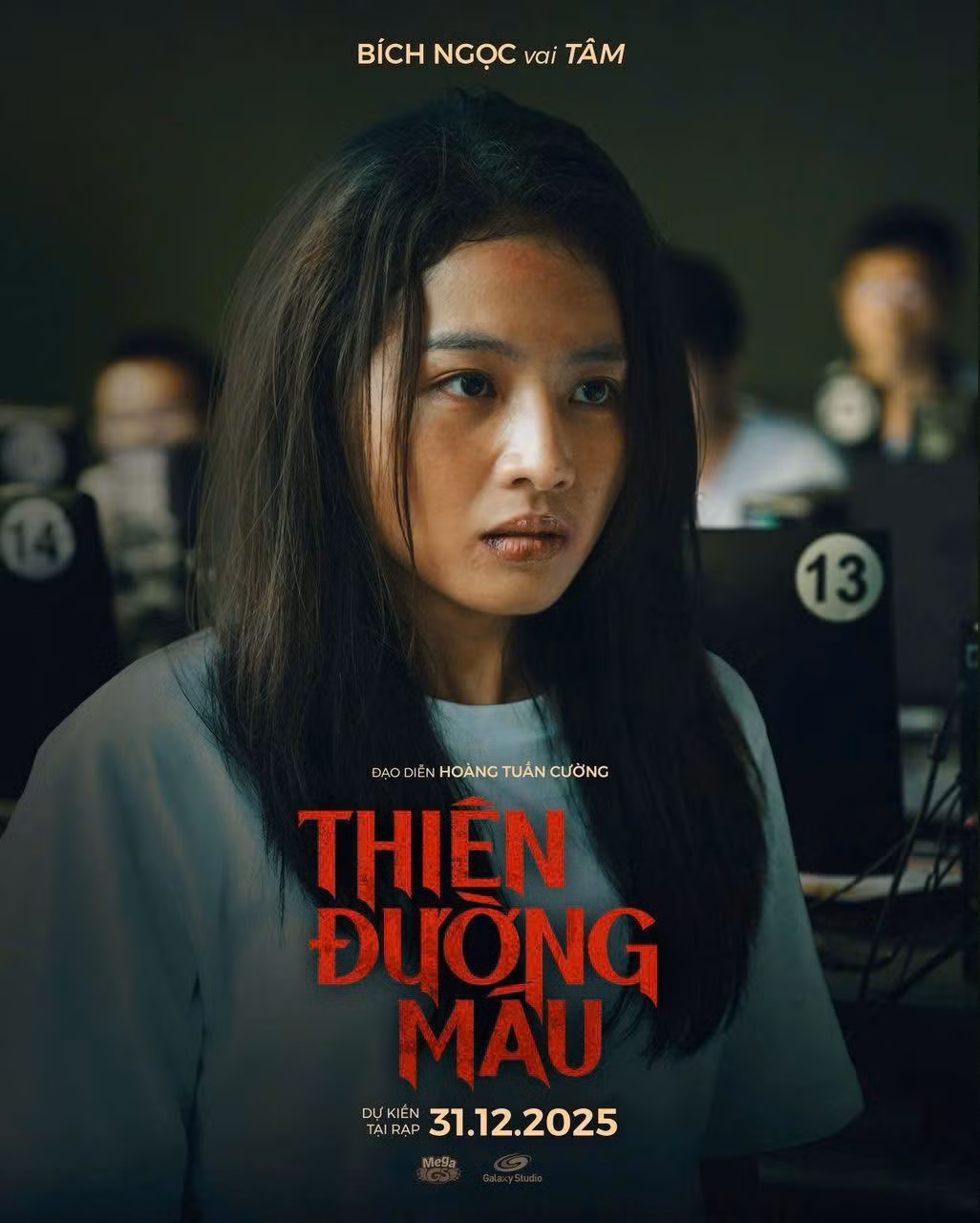 Trong Thiên đường máu, Bích Ngọc vào vai Tâm. Theo Thế Giới Điện Ảnh, nhân vật Tâm là cô gái quê mới lớn, chưa có nhiều trải nghiệm cuộc sống vì nghe lời quảng cáo việc nhẹ lương cao mà trót bị lừa.