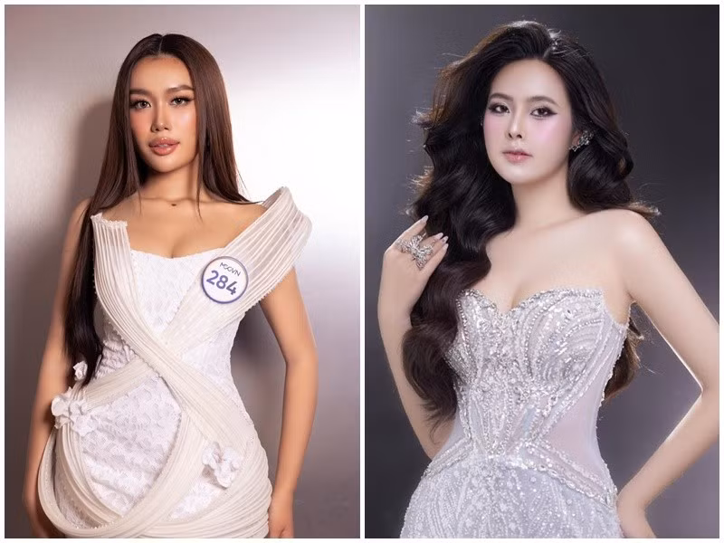 Thiên Kim từng vào top 10 Miss Grand Vietnam 2024. Minh Tâm tốt nghiệp loại xuất sắc ngành Truyền thông Quốc tế tại Học viện Báo chí và Tuyên truyền. Ảnh: FB Đào Minh Tâm, Thiên Kim.