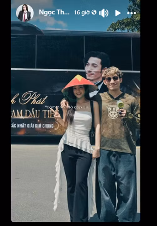 Trên trang cá nhân, ca sĩ Ngọc Kayla vừa đăng tải hình ảnh bên Liên Bỉnh Phát. Ảnh: FB Ngọc Kayla.