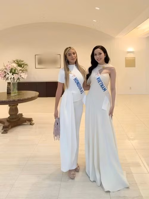 Kiều Duy chọn lối trang điểm ngọt ngào. Ảnh: FB Kiều Duy.