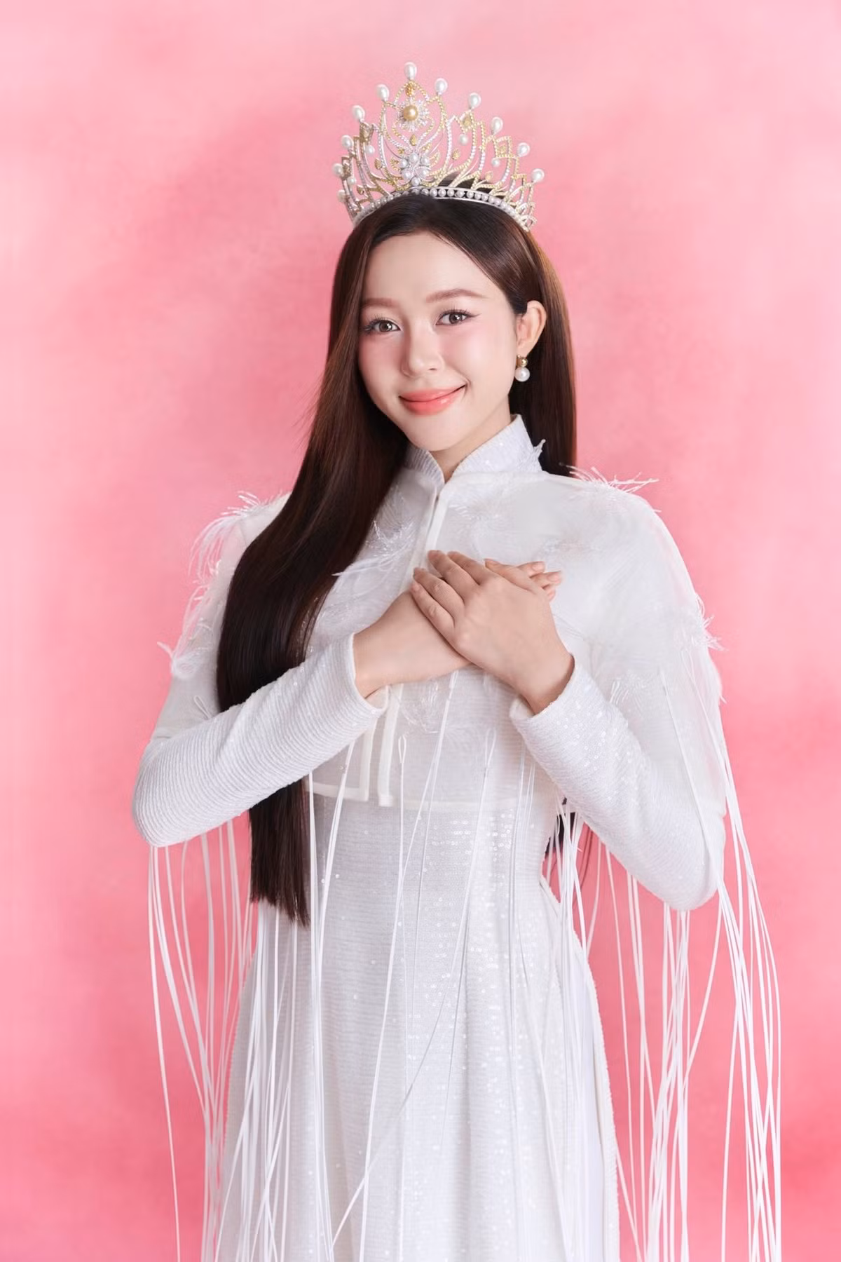 Nhiều người đặt kỳ vọng Kiều Duy đoạt vương miện Hoa hậu Quốc tế giống Thanh Thủy. Ảnh: FB Kiều Duy.