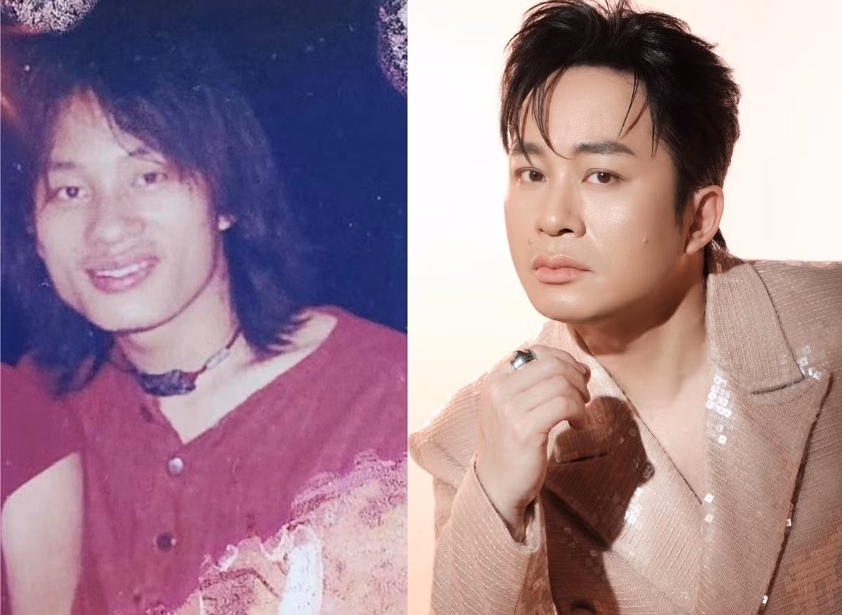 Khi đăng ảnh xưa và nay, nam ca sĩ dí dỏm viết: "Thời gian cướp đi nhiều thứ của Ta, trả lại cho ta những thứ thuộc về mình, là mình. Trường hợp dưới đây. Về nhan sắc, thắng đời 1.0. Về nội dung, cũng thắng đời 1.0". Ảnh: FB Tùng Dương.