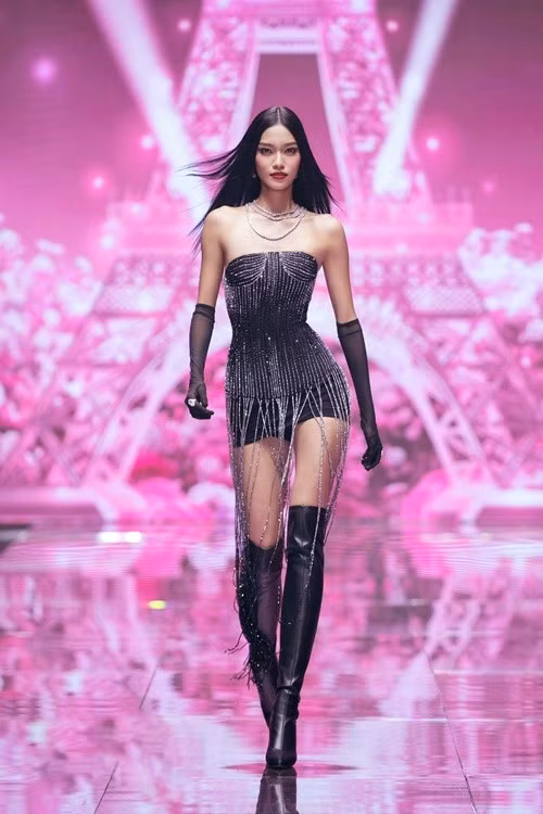 Tân quán quân Vietnam’s Next Top Model 2025 đang theo học Đại học Kinh tế - Đại học Quốc gia Hà Nội. Ảnh: Vietnamnet.