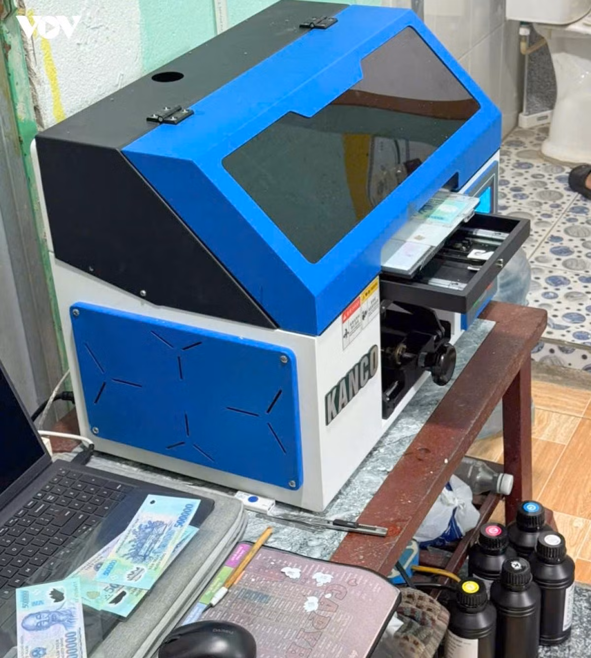 Tang vật của vụ án sản xuất tiền giả