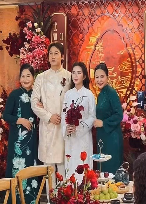 Cặp đôi đã nảy sinh tình cảm sau khi đóng chung các phim: Đừng nói khi yêu, Cha tôi, người ở lại. Ảnh: Đời Sống Gia Đình.