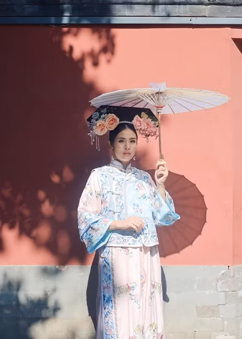 Hoa hậu Ngọc Hân cho biết, em bé trong bụng cô hợp tác với chuyến du lịch này. Ảnh: FB Ngọc Hân.