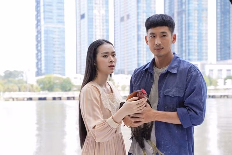 Trong phần 1 Làm giàu với ma ra mắt năm 2024, Diệp Bảo Ngọc đóng vai ma nữ. Ảnh: Vietnamnet.