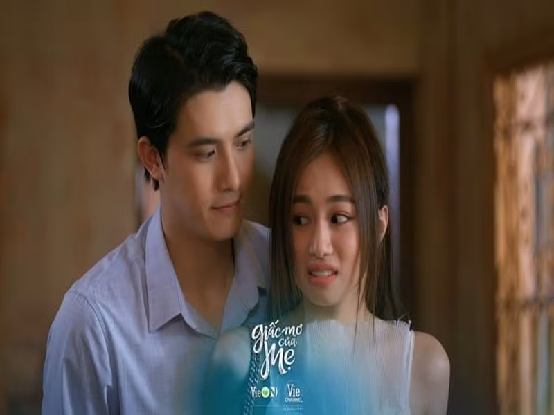Ngân Hòa cũng gây ấn tượng khi đóng vai phụ trong phim truyền hình Giấc mơ của mẹ. Cô vào vai tiểu thư đỏng đảnh, luôn vô tư, lạc quan tên Thanh Hằng. Ảnh: Viez.