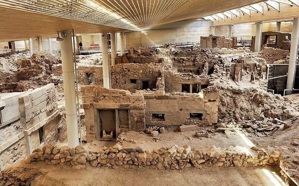 Đô thị cổ Minoan hiện nguyên hình dưới lớp tro núi lửa
