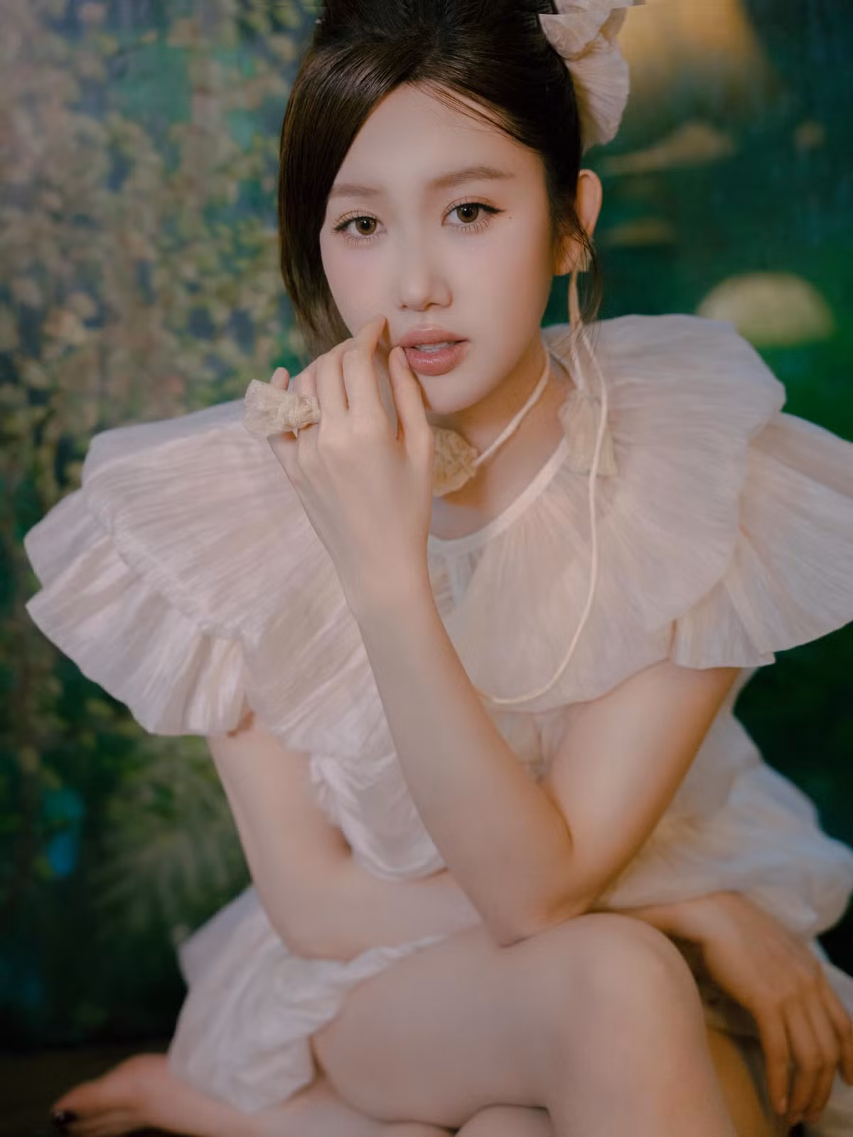 Diễn viên Thúy Ngân như nàng thơ. Ảnh: FB Lê Huỳnh Thuý Ngân