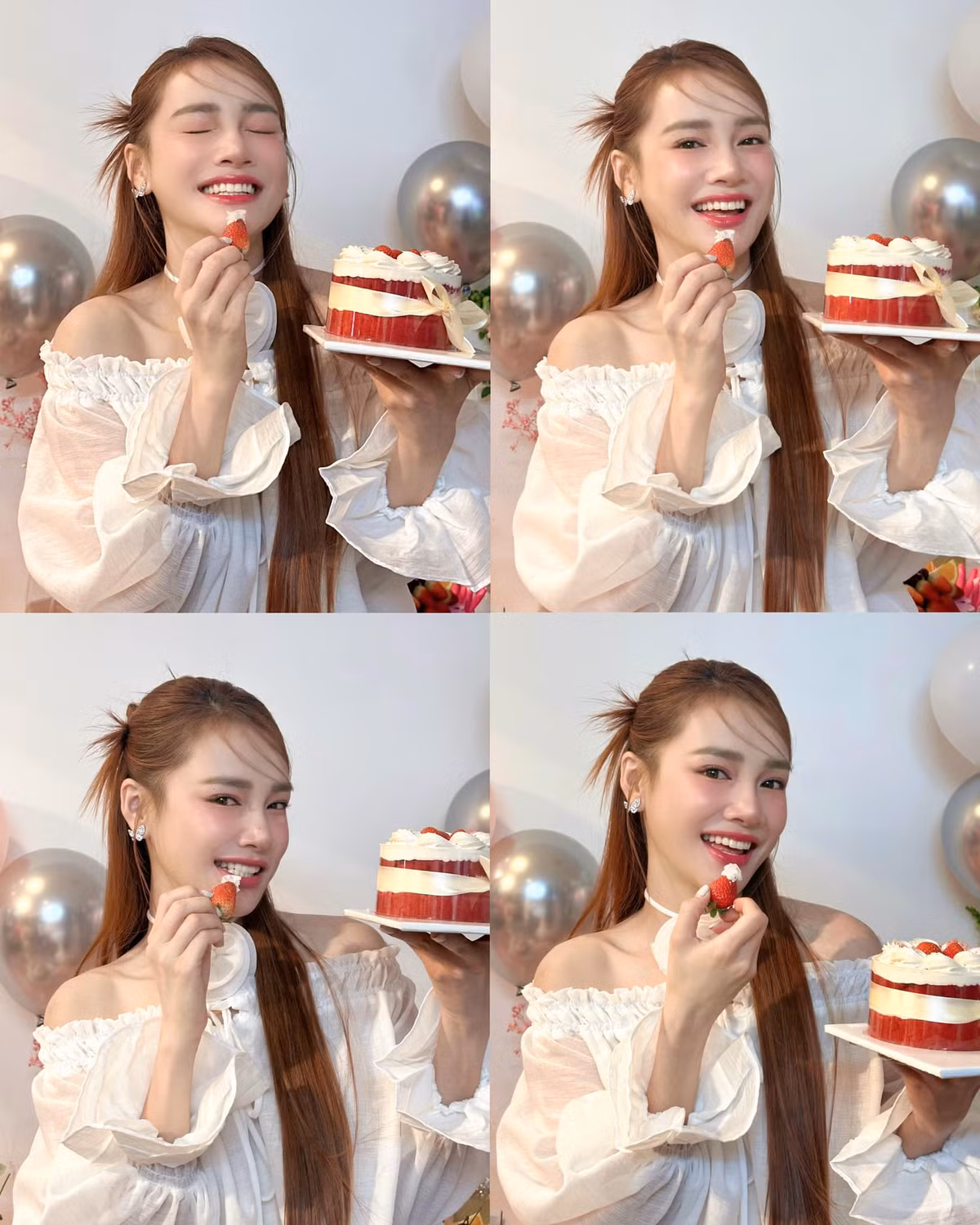 "Tuổi nào thì cũng phải cười thật tươi nhé cả nhà của Phương ơi!", Nhã Phương tươi rói mừng sinh nhật bản thân. Nhan sắc mẹ 2 con được khen ngợi không ngớt.