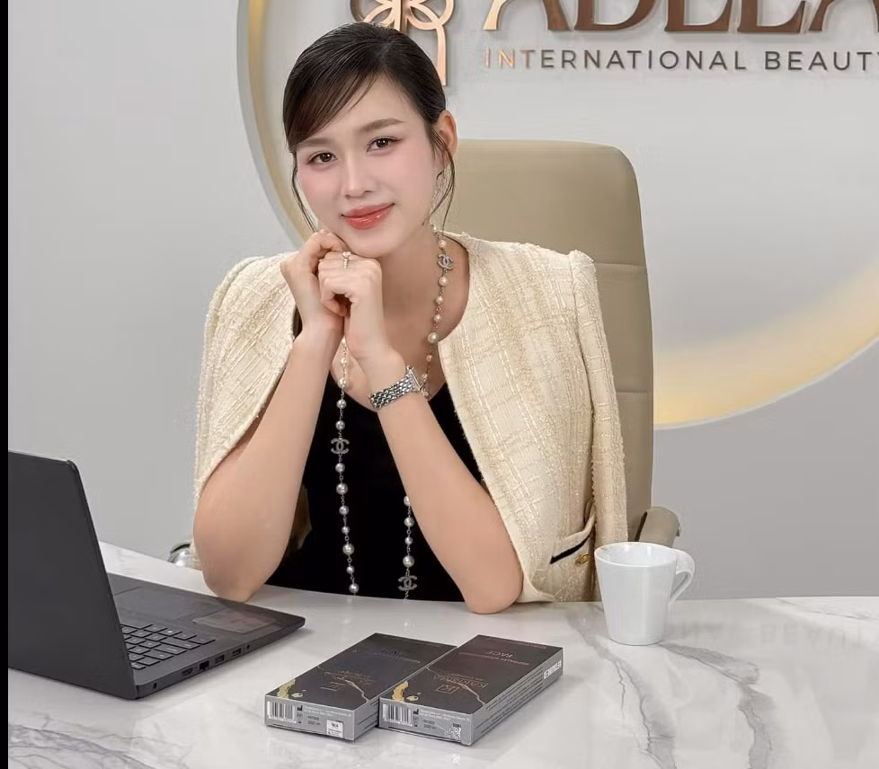 Hoa hậu Đỗ Thị Hà ra dáng doanh nhân từ khi chuyển hướng kinh doanh. Ảnh: FB Đỗ Thị Hà