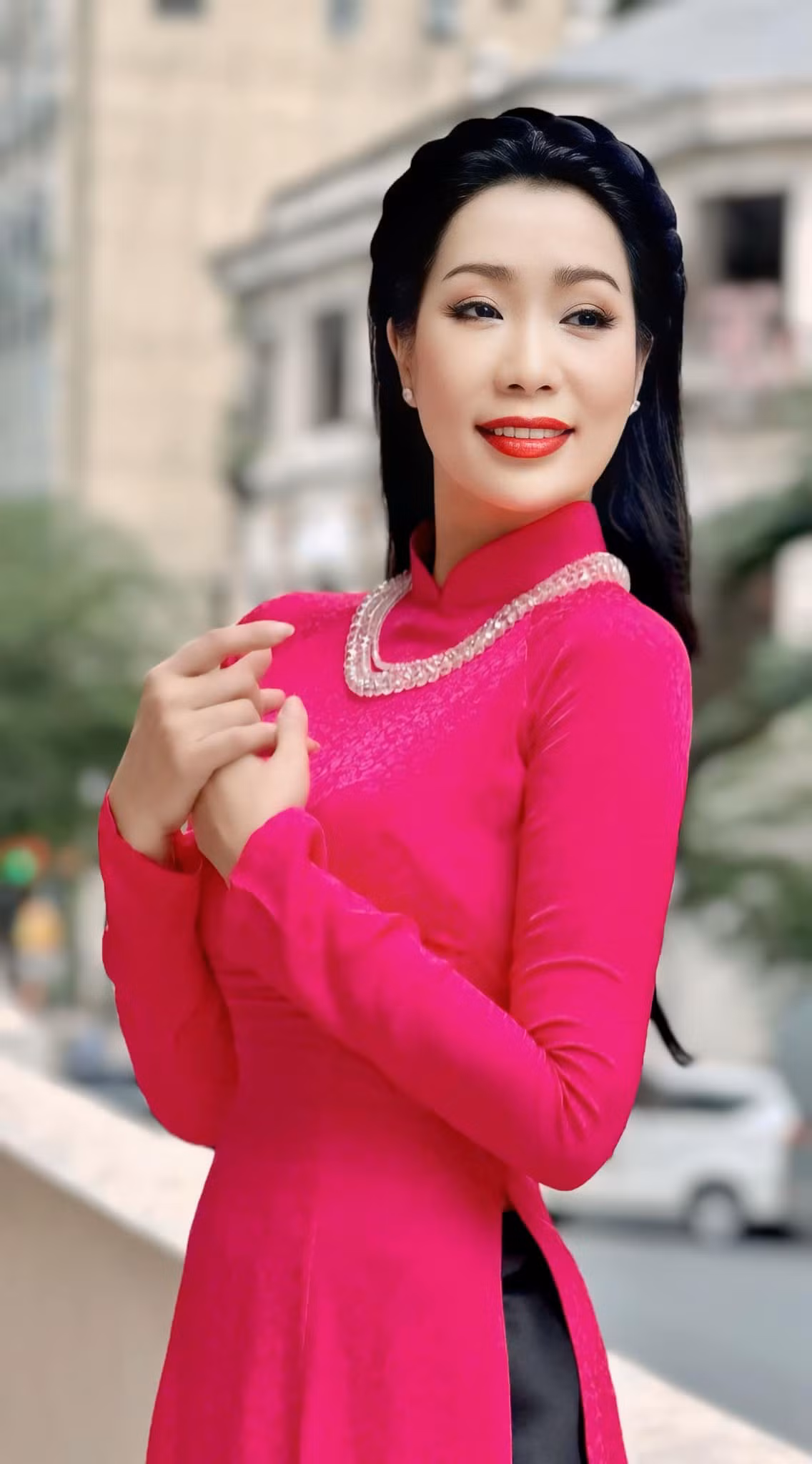 Có lẽ cuộc sống viên mãn và sự nghiệp thành đạt góp phần giúp Trịnh Kim Chi lưu giữ được nhan sắc trẻ đẹp.