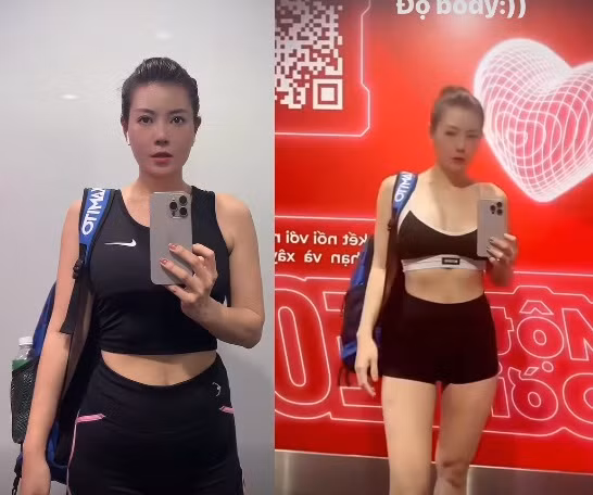 Nữ diễn viên chăm "thả thính" bằng hình ảnh luyện tập chăm chỉ, lấy lại vóc dáng gợi cảm sau khi tăng 10kg cho vai Khanh trong phim mới.