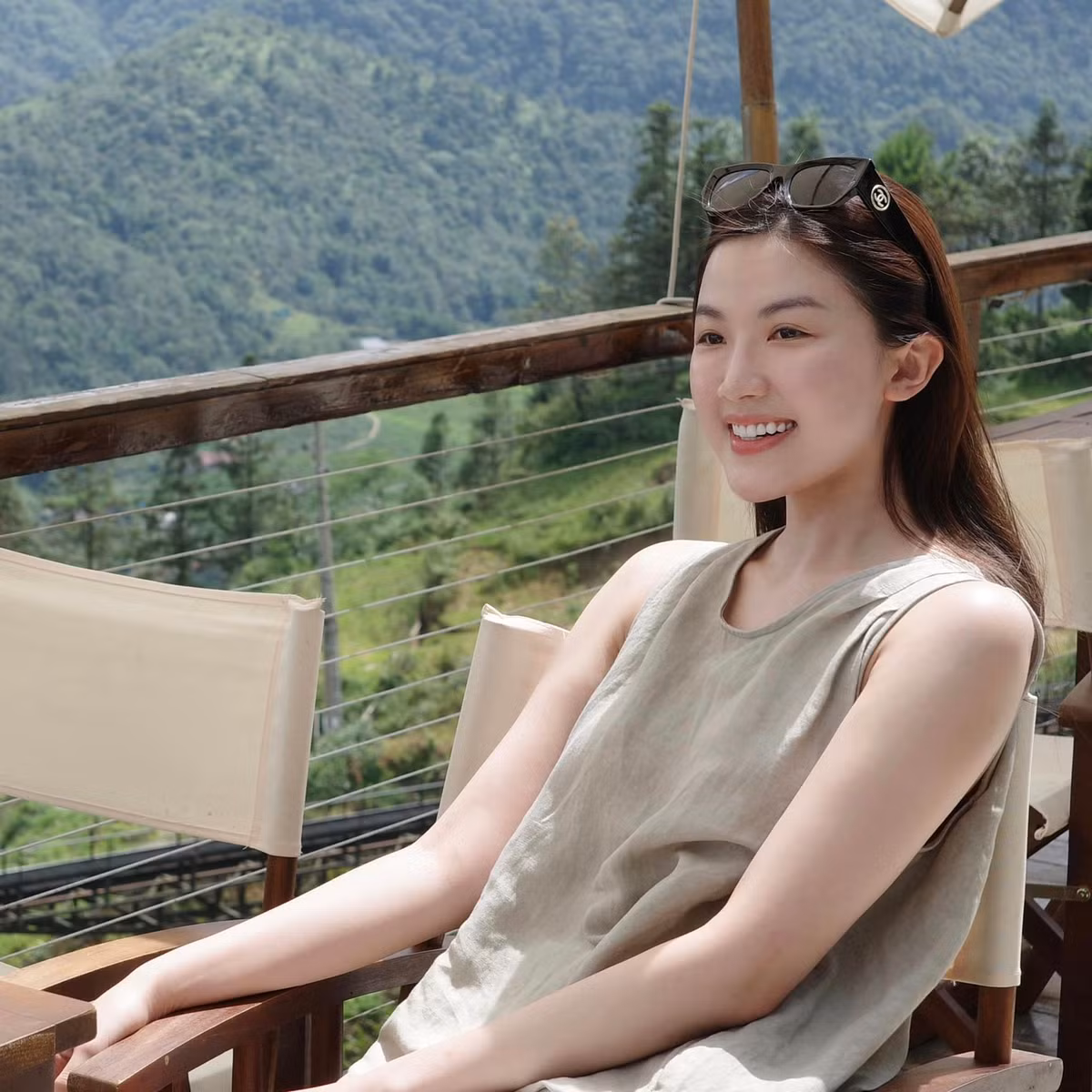 Diễn viên Lương Thanh đi du lịch khám phá. Ảnh: FB Lương Thanh