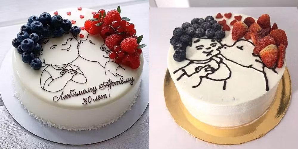 Đi mua bánh kem qua mạng quả thực là trò may rủi và đánh cược vào sự độ vui tính của thợ làm bánh. Ảnh: Tổng hợp