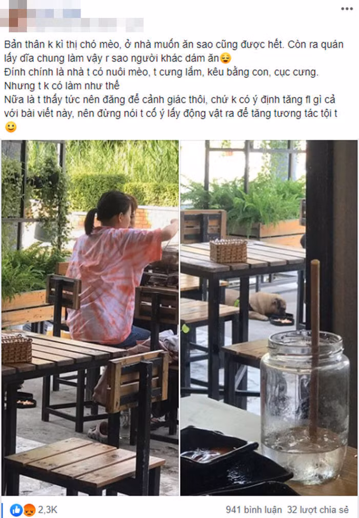 Hành động kém duyên nơi công cộng từ trước tới nay đã xuất hiện không ít. Cách đây không lâu mạng xã hội từng lan truyền câu chuyện một cô gái vào nhà hàng và lấy luôn đĩa ở đây để đựng thức ăn cho cún cưng. Điều này khiến người xem cực kỳ bức xúc bởi rất mất vệ sinh dù sau đó nhân viên có vệ sinh sạch sẽ đến nhường nào.