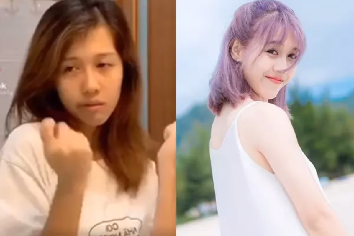 So sánh với lúc trang điểm, cô nàng chẳng khác là bao, tuy vậy hình ảnh không make up của nàng Youtuber vẫn khiến người hâm mộ bất ngờ. Nếu được sự trợ giúp thêm của mỹ phẩm xem ra vẫn hơn.