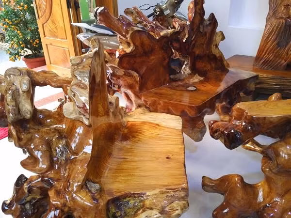 Khi đề cập đến giá của bộ bàn ghế này, vị đại gia cho biết nó không có giá. Cho dù có trả tiền tỷ anh Sỹ cũng không bán và quyết giữ cho riêng mình. Ảnh: Vietnamnet. Video: Đại gia Việt lùng sục cá ‘khủng long 6 sừng. Nguồn: VTC14