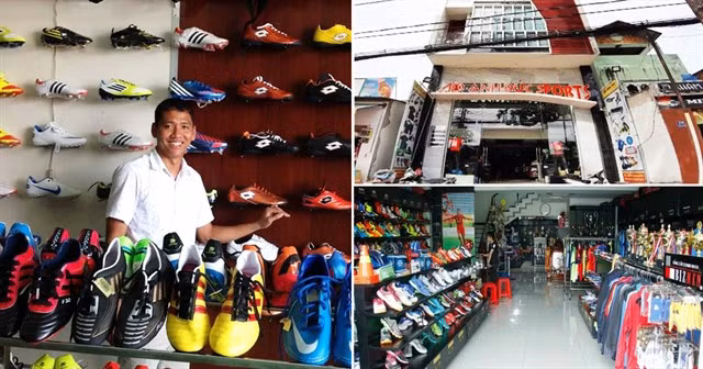 Nguyễn Anh Đức cũng được xem như một doanh nhân kiêm tiền đạo. Anh Đức mở shop thể thao, vợ anh quản lý nhà hàng, làm đại lý cho một vài thương hiệu mới đổ bộ vào Việt Nam. Ảnh: Internet