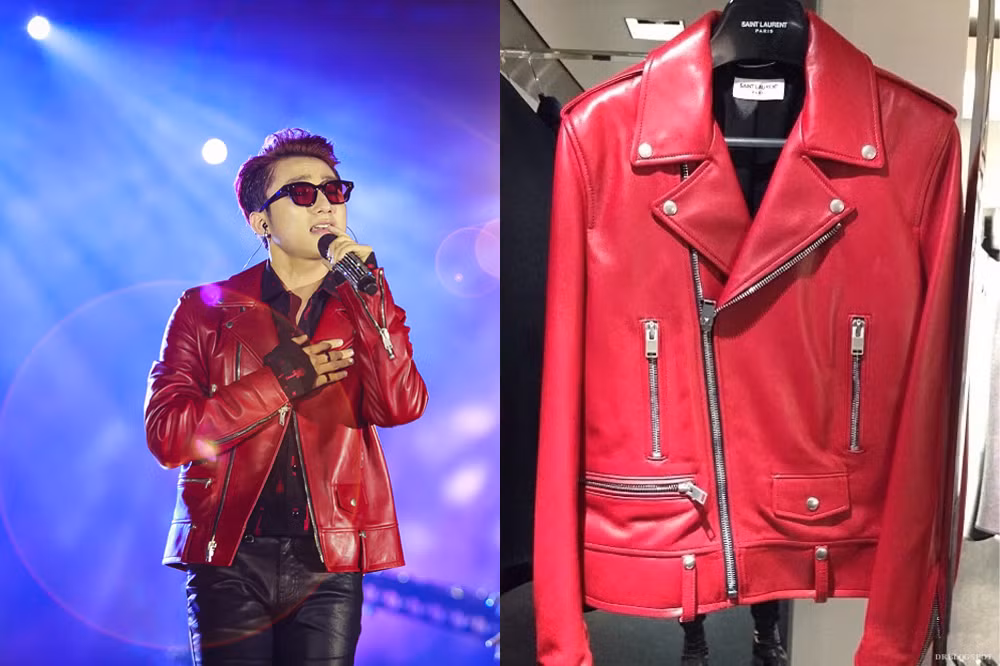 Ngoài ra, Sơn Tùng còn được xem là tay chơi hàng hiệu hàng đầu của showbiz Việt. Trong lần xuất hiện tại Tuần lễ thời trang Việt Nam 2015, nam ca sĩ diện bộ trang phục có giá lên đến 220 triệu đồng. Ảnh: Vnexpress.