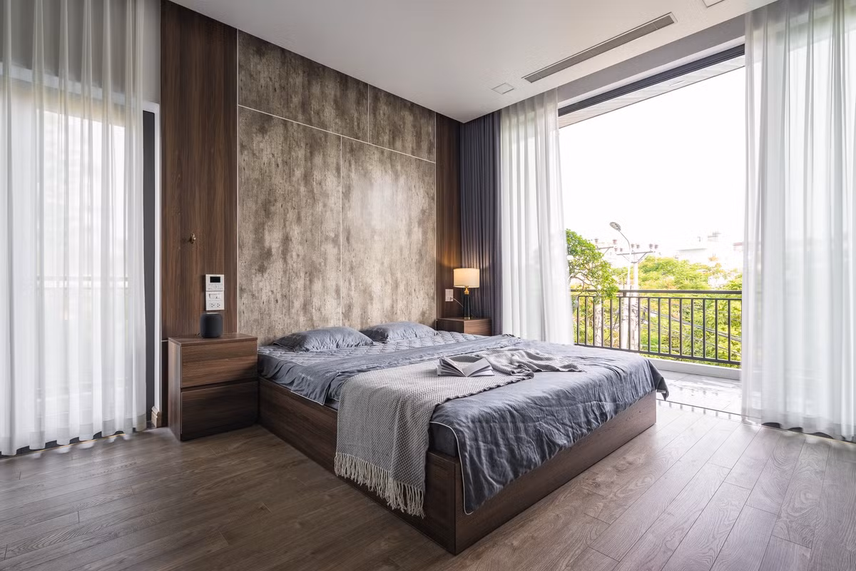 Không gian riêng tư được bố trí trên tầng 2.