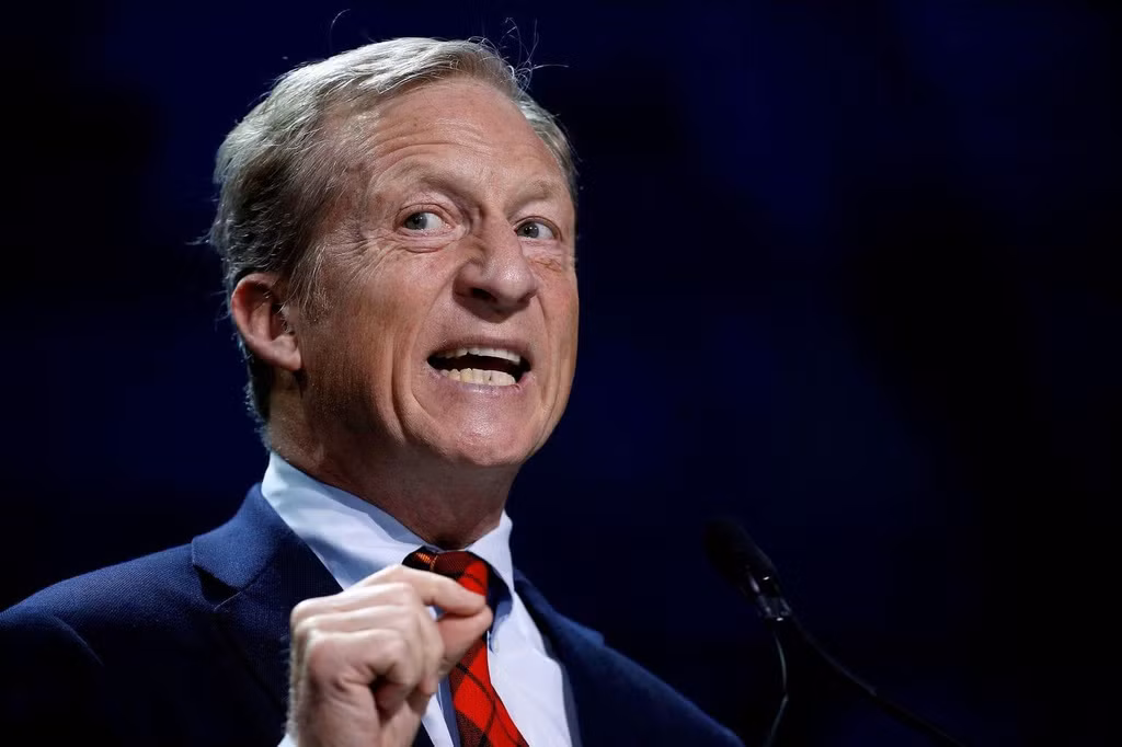 Ứng cử viên giàu thứ 2 sau tỷ phú Michael Bloomberg là doanh nhân Tom Steyer với 1,6 tỷ USD.