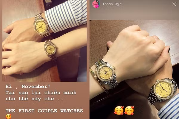 Ít lâu sau, thiếu gia lại sắm đồng hồ đôi cùng Linh Rin. Sản phẩm thuộc hiệu Tudor, có giá hơn trăm triệu đồng.