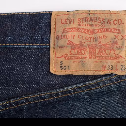 Một chiếc quần jean Levi Strauss &amp; Co 501 nguyên bản, 115 năm tuổi, đã được bán cho một nhà sưu tập giấu tên với giá 60.000 USD thông qua eBay vào năm 2005. Ảnh: ULA Vietnam.