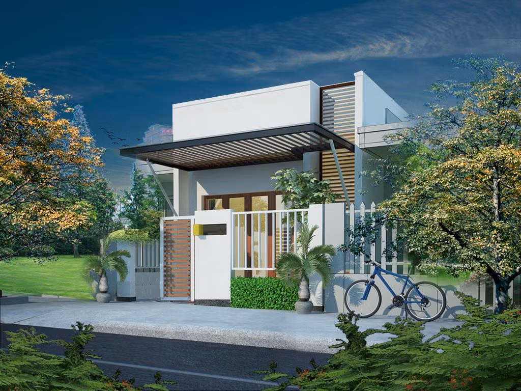 Sơn tường màu trắng kết hợp cửa kính đón ánh sáng đảm bảo sự thông thoáng và nới rộng không gian hiệu quả. Ảnh: Hoadat.