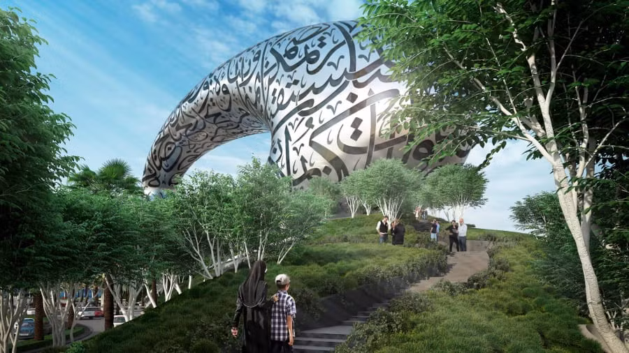 Bảo tàng tương lai dự kiến mở cửa trong dịp Triển lãm công nghệ quốc tế Dubai năm 2020. Ảnh: CNN.