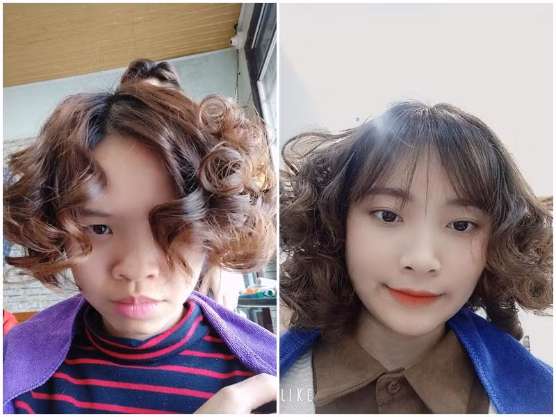 Cô gái này cũng thất vọng toàn tập vì mái tóc đón Tết không như mơ.
