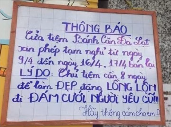 Một lý do quá chính đáng, ai muốn trách cũng không nỡ.