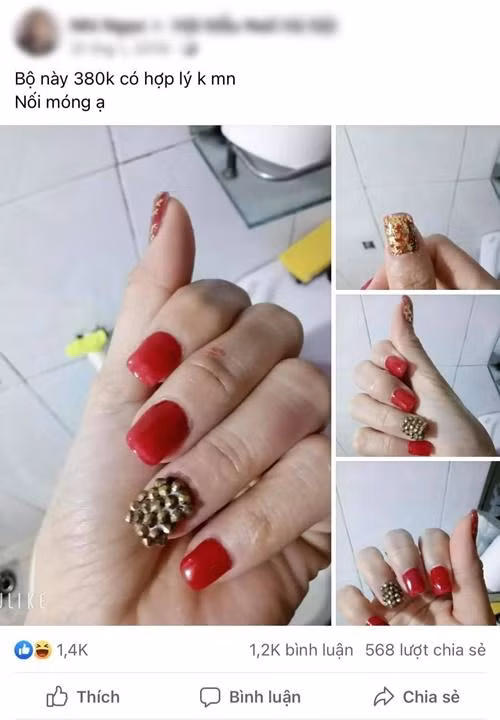 Bộ móng "sầu riêng" này có giá 380 nghìn đồng có hợp lý không mọi người?