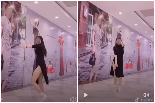 Đoạn clip ngay sau khi xuất hiện trên mạng xã hội cũng nhận về nhiều ý kiến trái chiều. Việc ăn mặc hở hang nơi công cộng của cô gái này chính là tâm điểm của mọi chỉ trích.